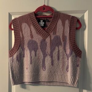 The Ragged Priest Pink Knit Sweater